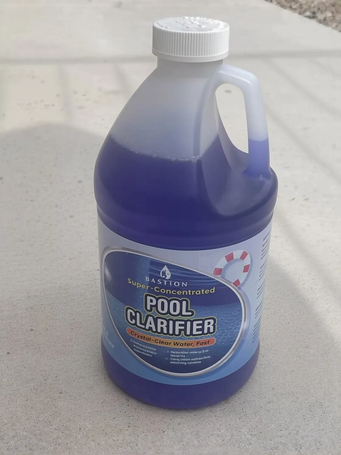 Customer photo showing cloudy milky water sample in clear glass for diagnosis