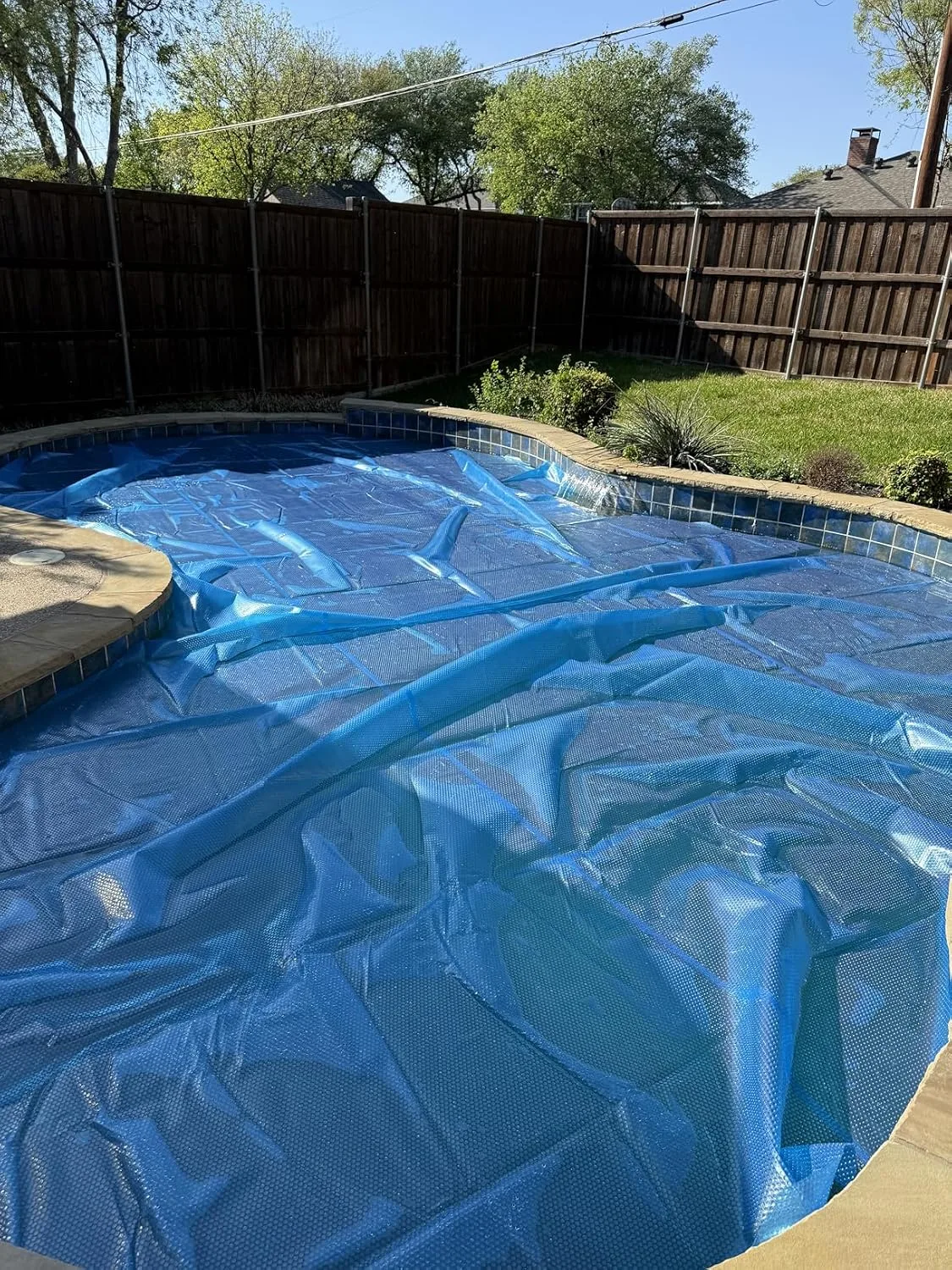 Customer review photo for How Much a Solar Blanket Actually Warms My Pool