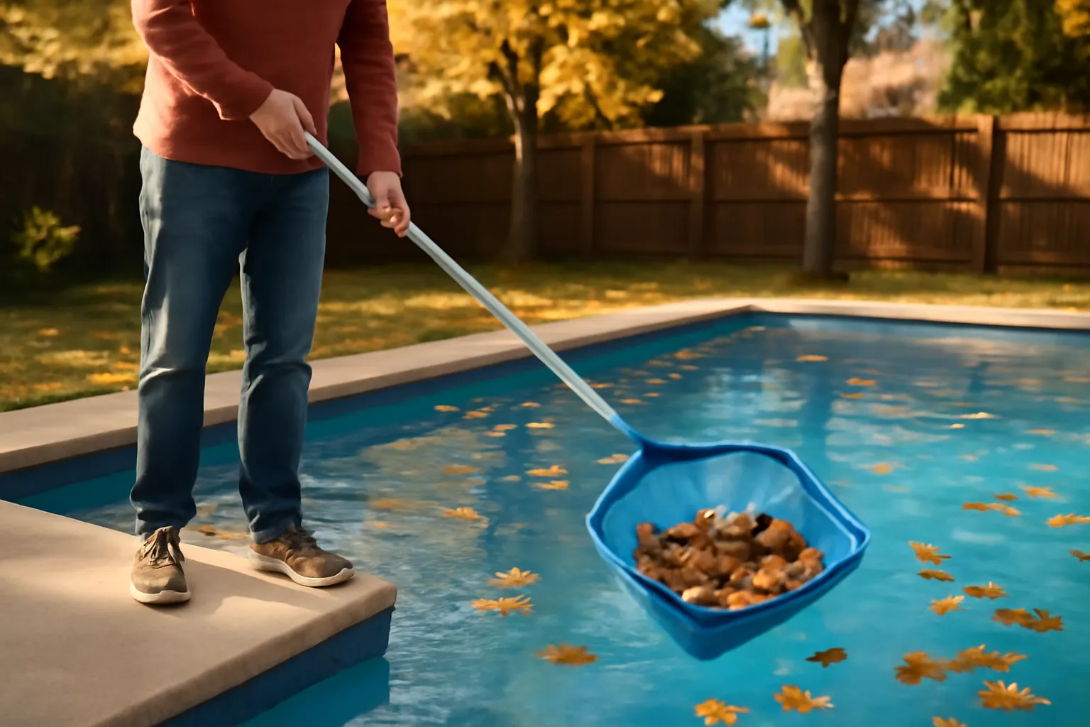 pool skimmer net flat vs deep bag